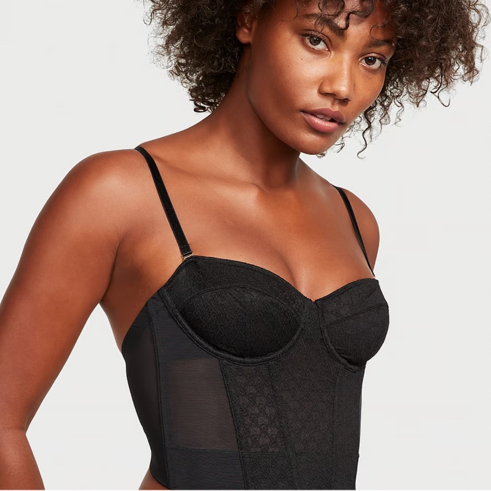 Victoria’s Secret Very Sexy Archive Monogram Corset logo Bra Top